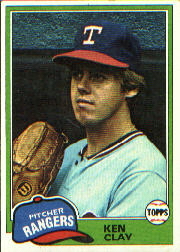 1981 Topps Baseball Cards      305     Ken Clay